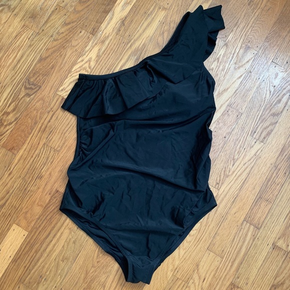 Motherhood Maternity Swimsuit Black Small - Picture 2 of 4